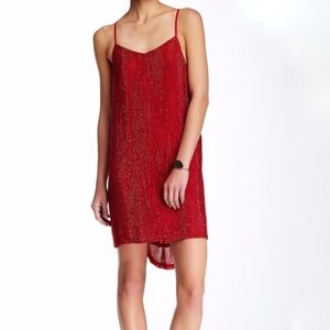 MLV Carmen Sequin Hi-Low Slip Dress